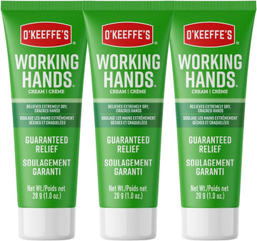 O'Keeffe'S Working Hands Hand Cream, For Extremely Dry, Cracked Hands, 1 Oz Tube, (Pack Of 3)