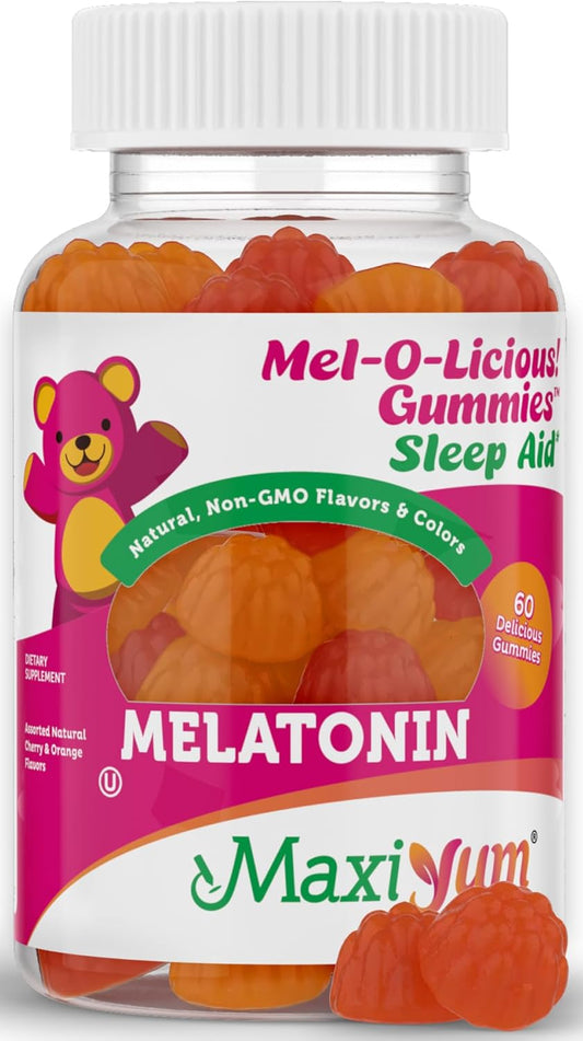 Melatonin Gummies For Kids - 1Mg Chewable Melatonin Gummy - Restful Nighttime Support Supplement - Children And Adult Melatonin Gummies 1Mg, 60 Count (60 Count, Gummies)