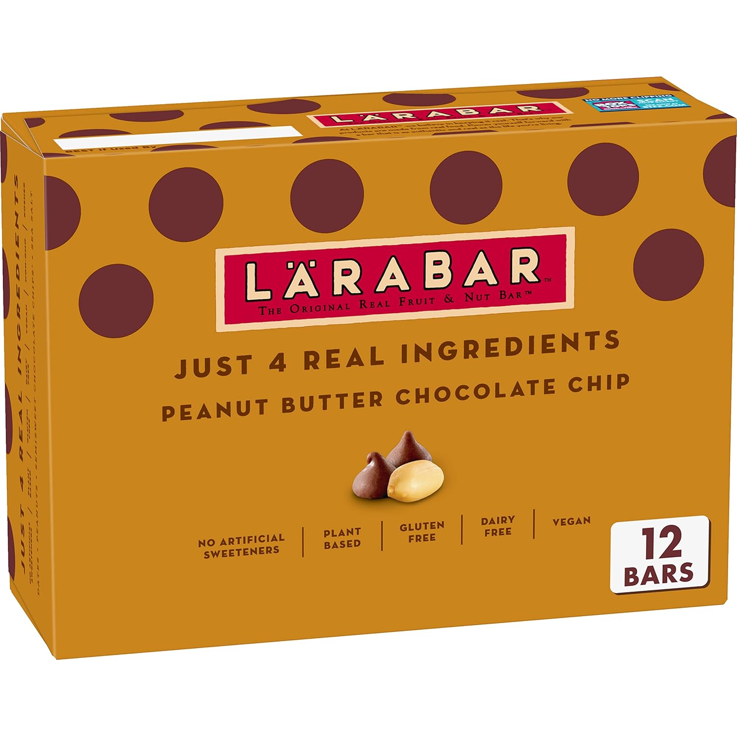 Larabar Peanut Butter Chocolate Chip, Gluten Free Fruit & Nut Bar, 12 Ct