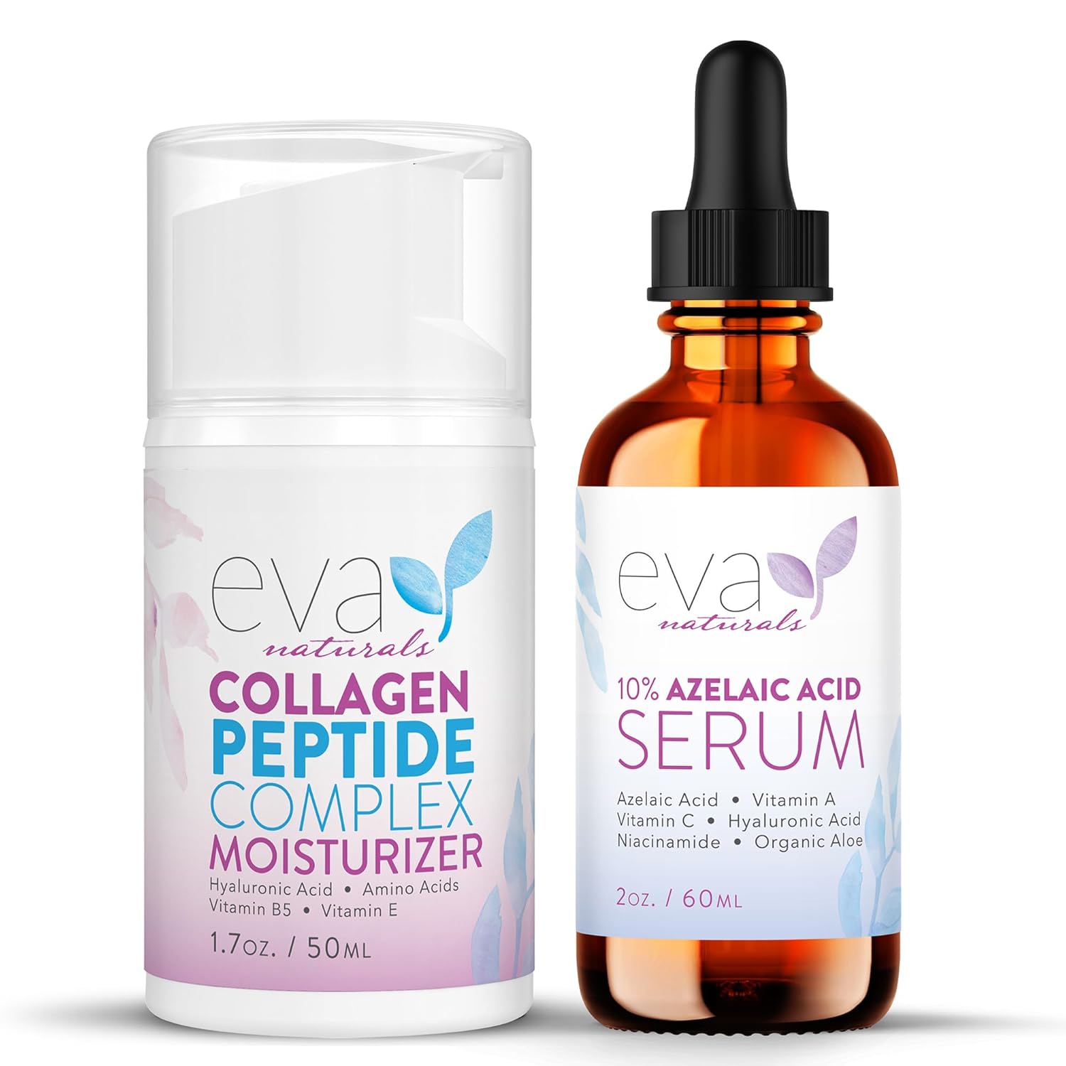 Azelaic Acid Serum & Collagen Peptide Moisturizer Bundle