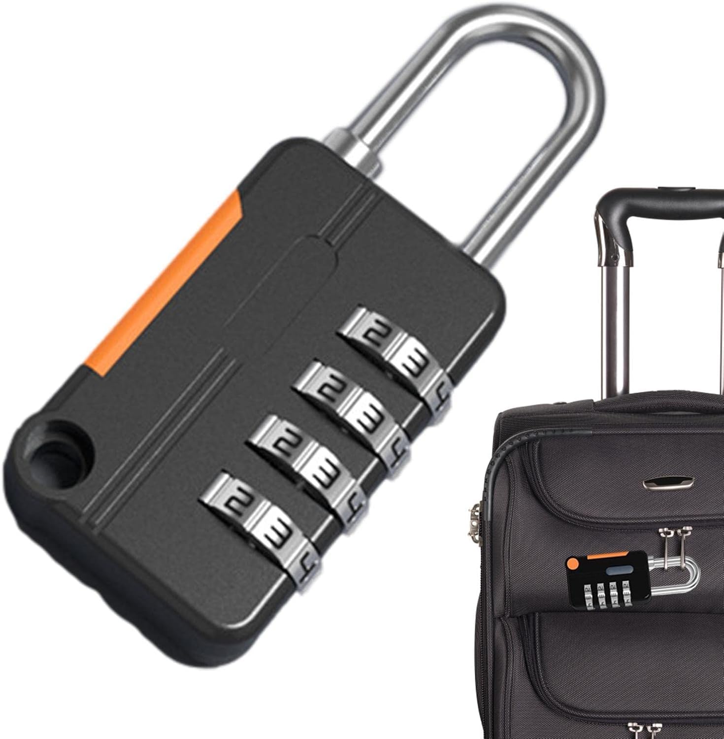 Secure 4-Digit Combination Travel Locks – Zinc Alloy Safety Locks for Luggage, Backpacks, Lockers, Toolbox, and Suitcase