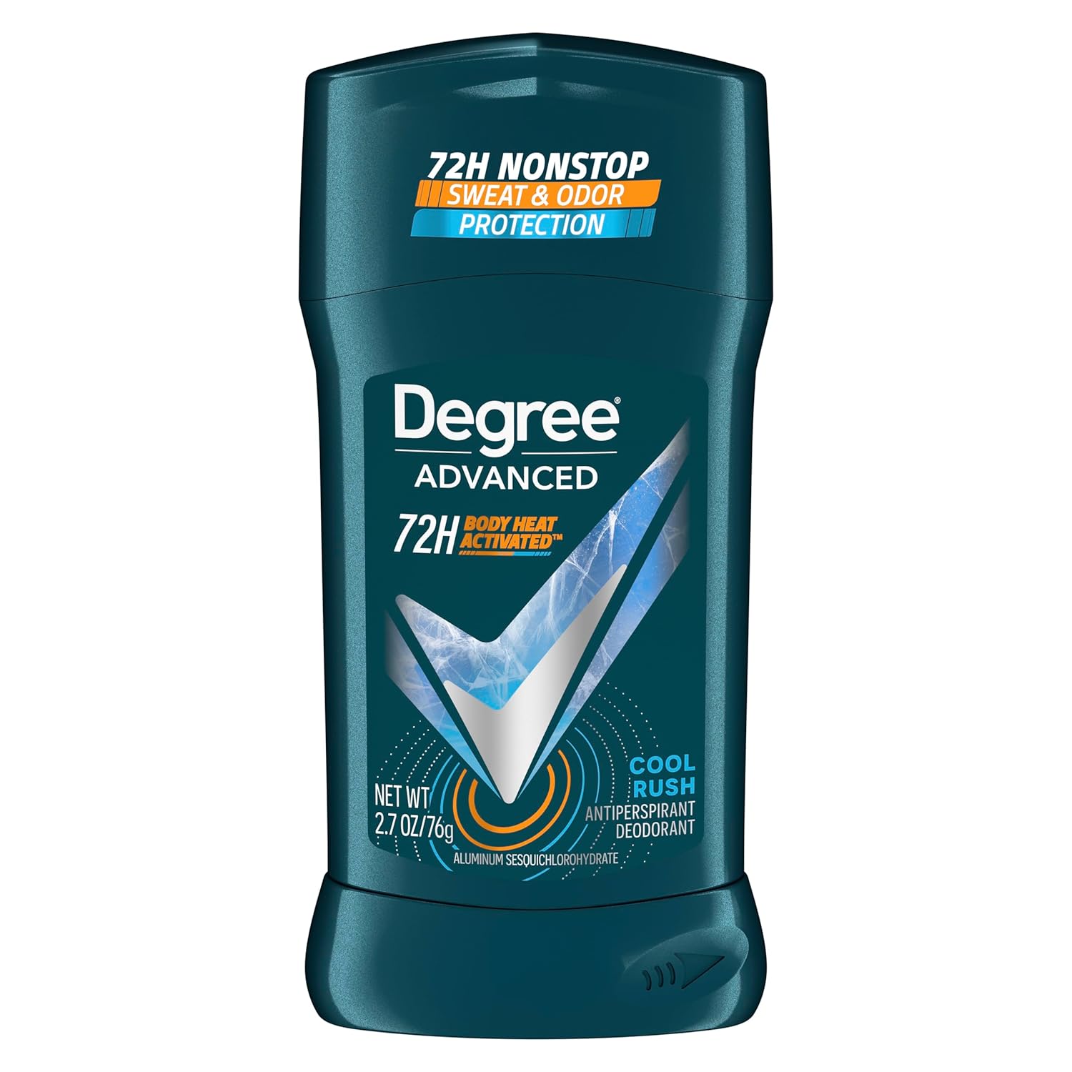 Degree Men Antiperspirant Deodorant Cool Rush 12 Count 72-Hour Sweat And Odor Protection Antiperspirant For Men With Body Heat Activated Technology 2.7 Oz