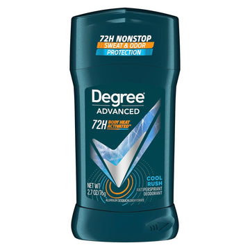 Degree Men Antiperspirant Deodorant Cool Rush 12 Count 72-Hour Sweat And Odor Protection Antiperspirant For Men With Body Heat Activated Technology 2.7 Oz