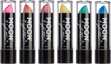 Iridescent Glitter Lipstick By Moon Glitter - 5G (Set Of 6)