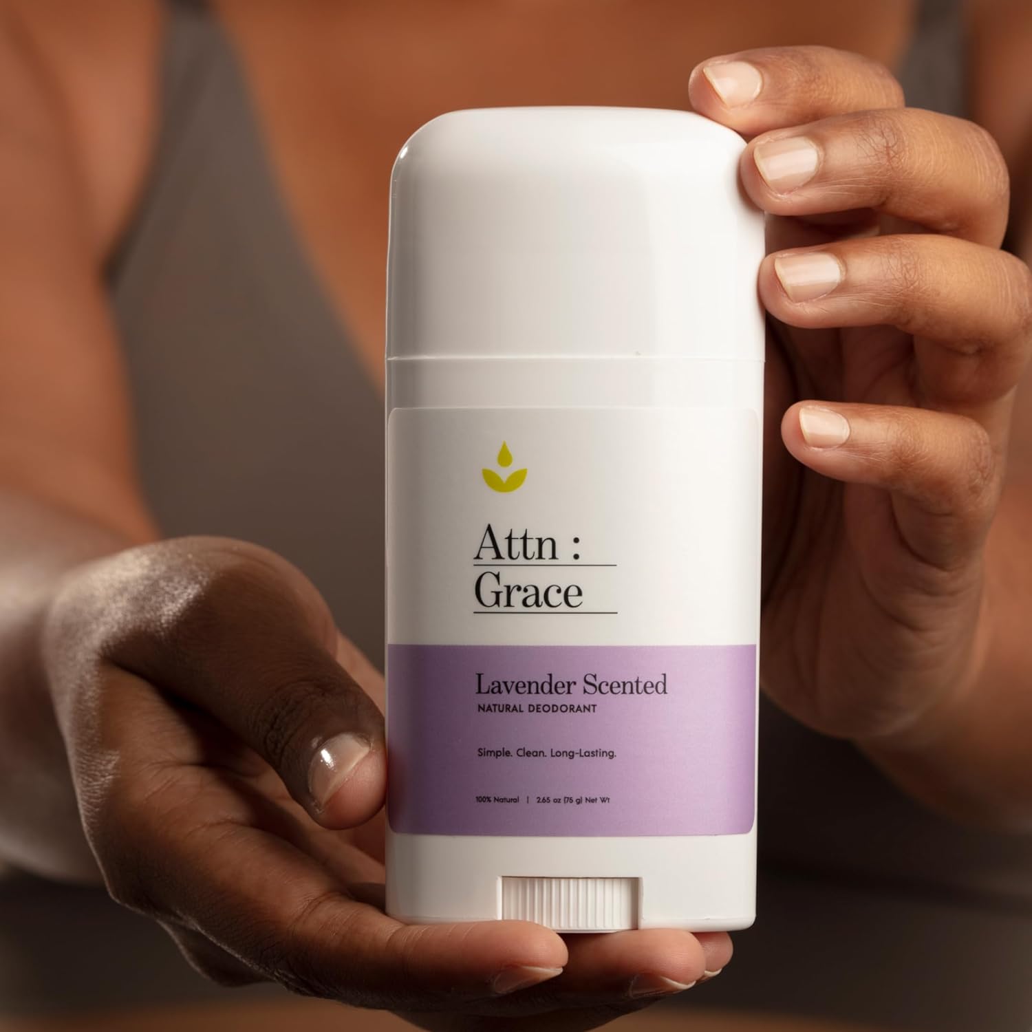 Attn: Grace Aluminum-Free Deodorant - All Natural Long Lasting and All Day Odor and Sweat Protection - No Harsh Chemicals, Vegan, Baking Soda Free, and Cruelty-Free (Lavender) : Beauty & Personal Care