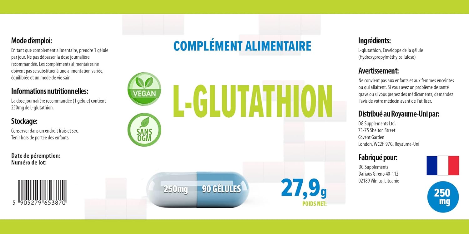 Hepatica L-Glutathione (Reduced) 250Mg | 90 Vegan Capsules | High Strength Antioxidant & Detox Support | 3Rd Party Lab Tested | No Fillers Or Bulkers