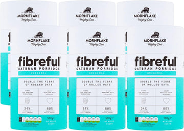 Mornflake Fibreful Oatbran Porridge, 500G (Pack Of 6)