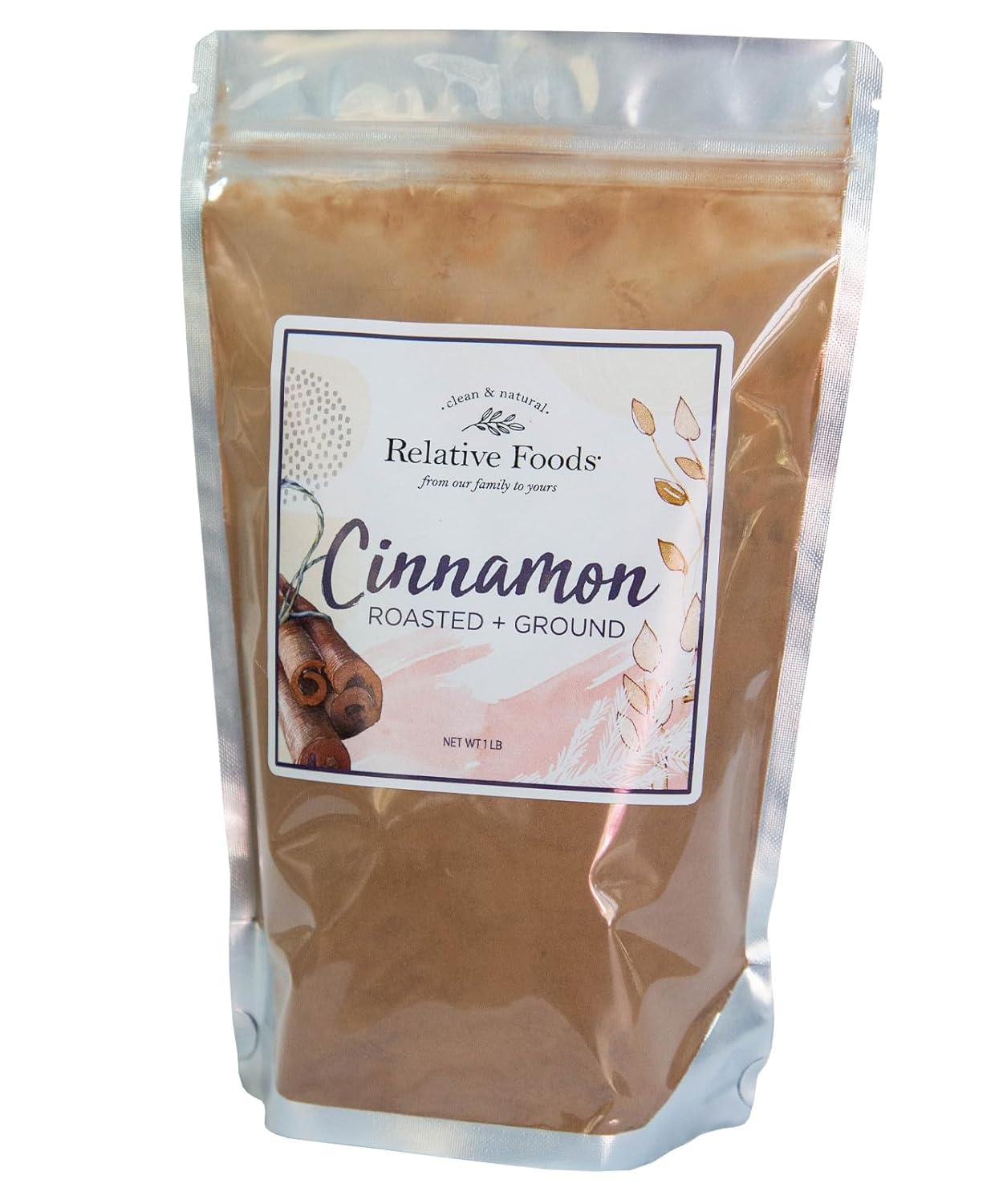 Roasted Ground Cinnamon Powder Bulk (16Oz) - Sweet Or Savory Ground Cinnamon Spice For Baked Foods, Tea, Puddings, & More - Gluten Free Bulk Cinnamon Ground & Roasted Powder - Pantry Supplies