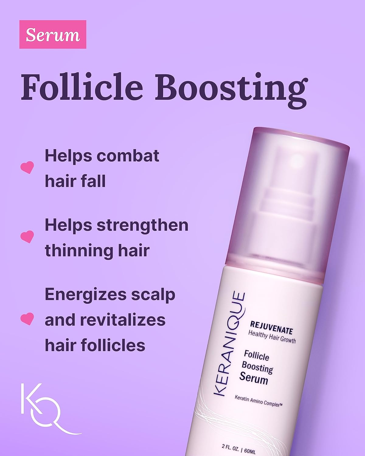 Keranique Color Treated Shampoo And Conditioner Set With Follicle Booster Hair Serum - Keratin Enriched Color Boost Set W/Shampoo, Conditioner & Thickening Spray For Women W/Fine, Thin, Colored Hair : Beauty & Personal Care
