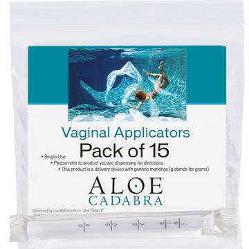 Aloe Cadabra Disposable Vaginal Applicators, Pack of 15