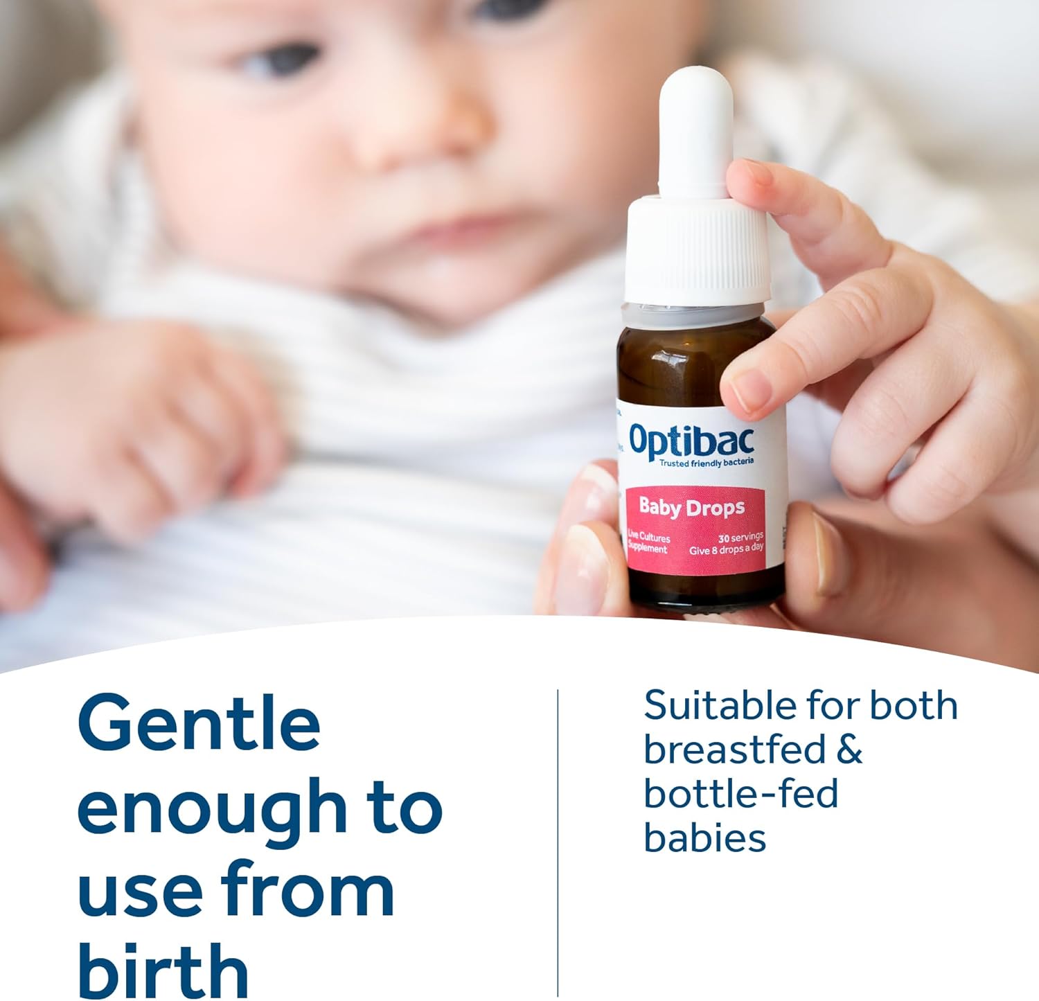 Optibac Probiotics Baby Drops 10ml - Expertly Formulated Vegan Digestive Probiotic Supplement for Newborns, Babies & Infants - Scientifically Proven Friendly Bacteria - Easy Oral Drops - 30 Day Supply : Amazon.co.uk: Health & Personal Care