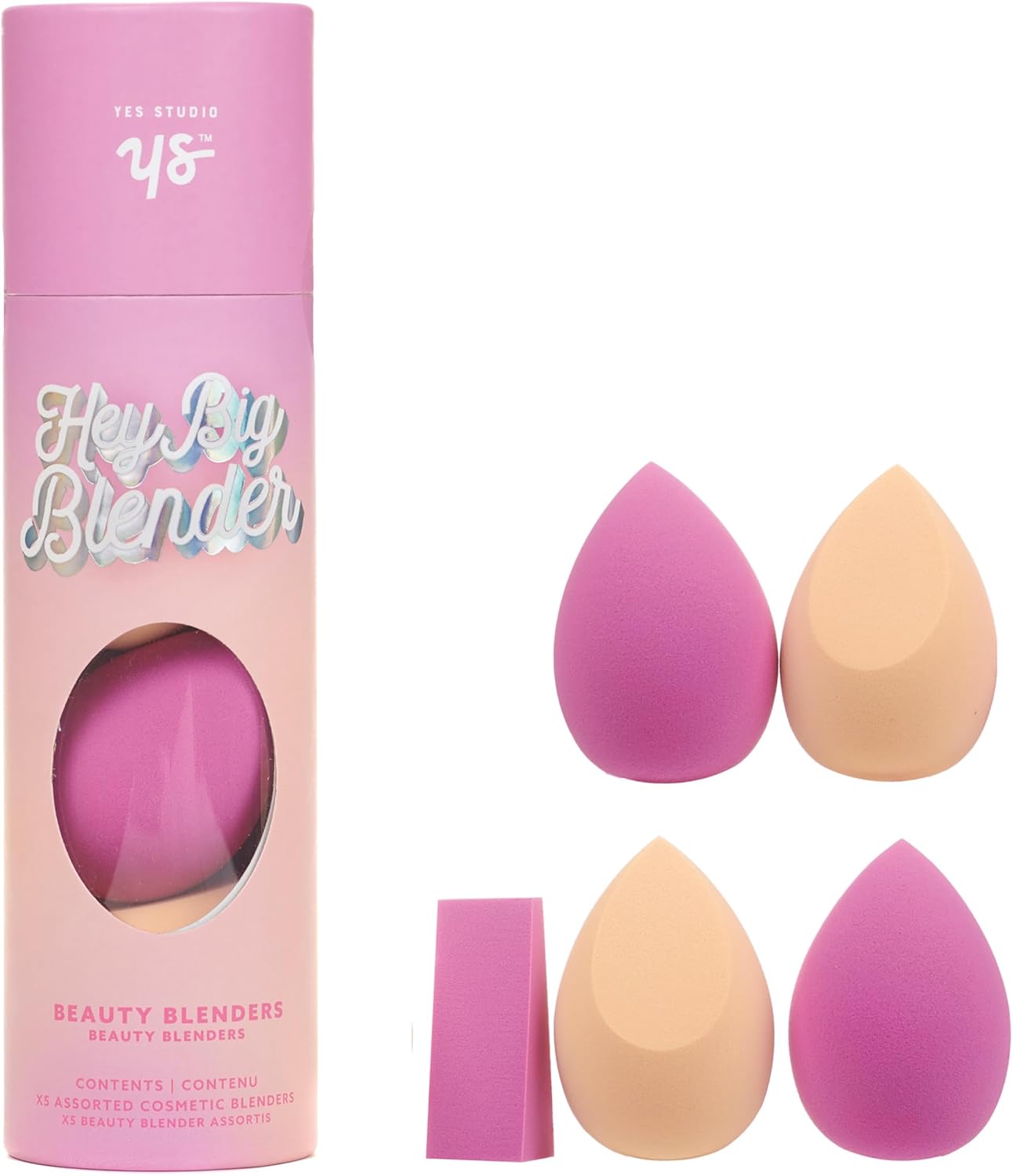 Yes Studio Hey Big Blender - Set Of 5 Assorted Cosmetic Beauty Blenders