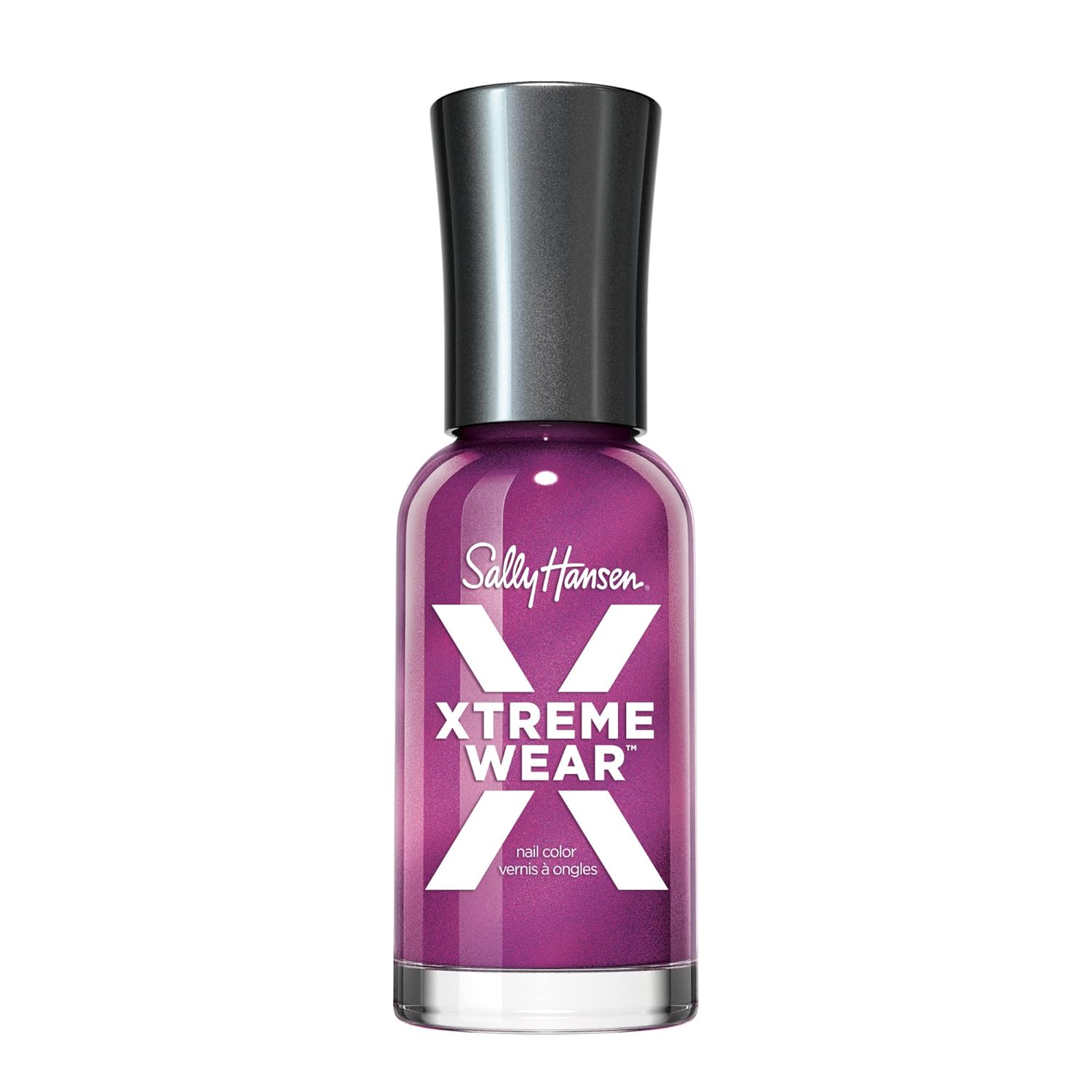 Sally Hansen Xtreme Wear Nail Polish, Streak-Free, Shiny Finish, Long-Lasting Nail Color, Berry Bright, 0.12 Fl Oz