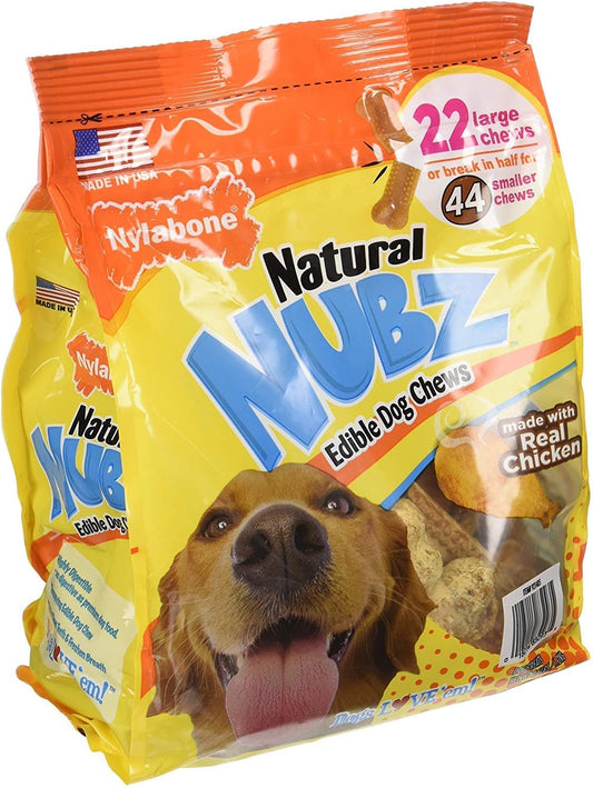 Natural Nubz Edible Dog Chews 22ct. (2.6lb Bag)(Pack of 2) : Pet Supplies