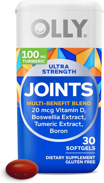 Olly Ultra Joint Softgels, Boswellic Extract, Turmeric, Vitamin D, Boron, 30 Day Supply - 30Ct