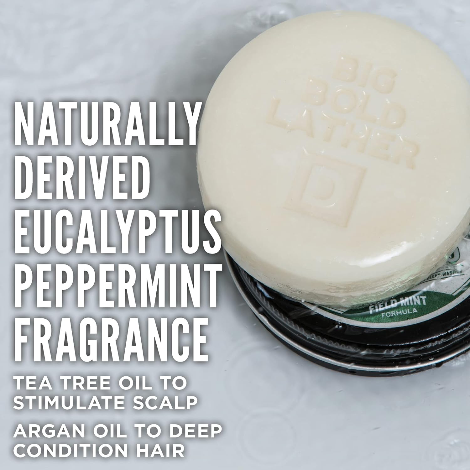 Duke Cannon Mens Shampoo Puck - Field Mint | Super-Concentrated Solid Bar, Premium Formulated, Big Lather, Eucalyptus Peppermint Fragrance, Argan Oil & Oat Kernel Protein, Sulfate-Free, 4.5 oz : Beauty & Personal Care