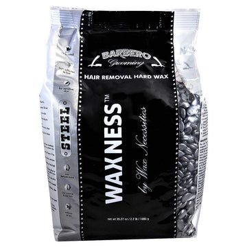 Wax Necessities Barbero Grooming Men Stripless Waxing Kit With Big 2.2 Pound Wax Bag