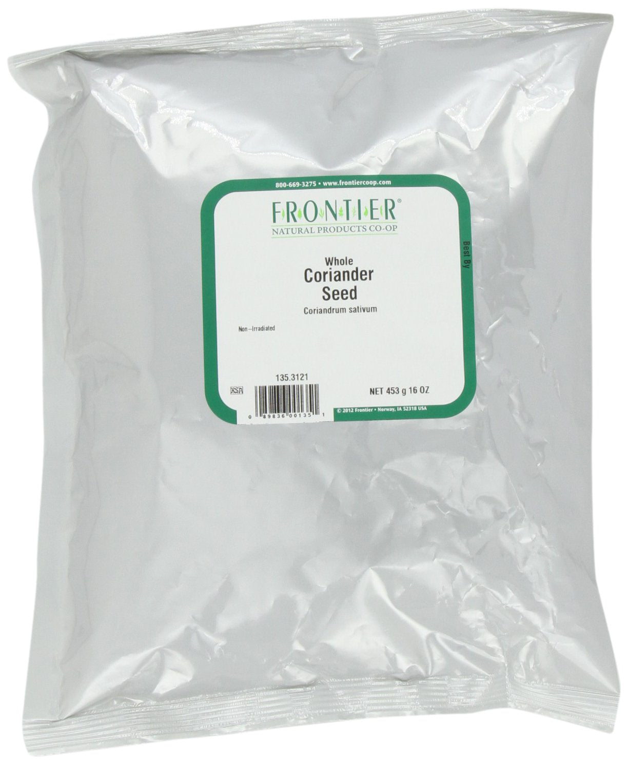 Frontier Coriander Seed Whole, 16 Ounce Bags (Pack Of 3)