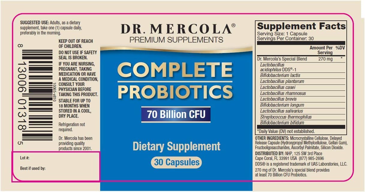 Dr Mercola Complete Probiotics 30 caps :Health & Personal Care