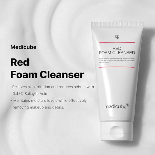 Medicube Red Foam Cleanser - Deeply Cleanses, Remove Impurities, Control Sebum, | Korean Skincare