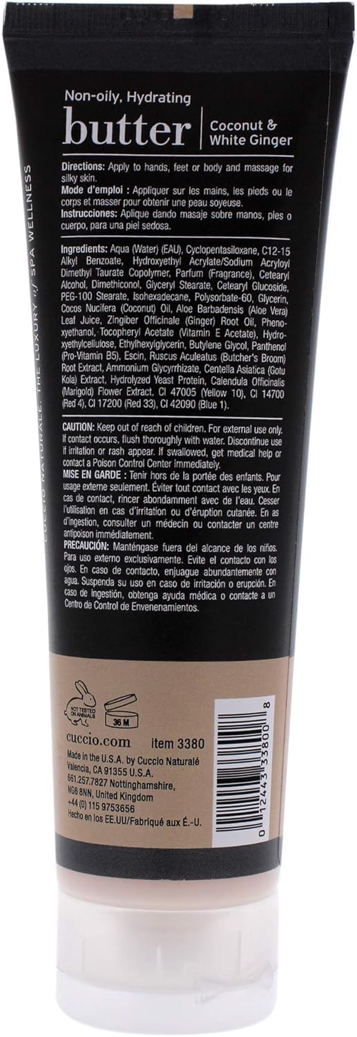 Coconut & White Ginger Butter Blend Tube 4oz : Amazon.co.uk: Beauty