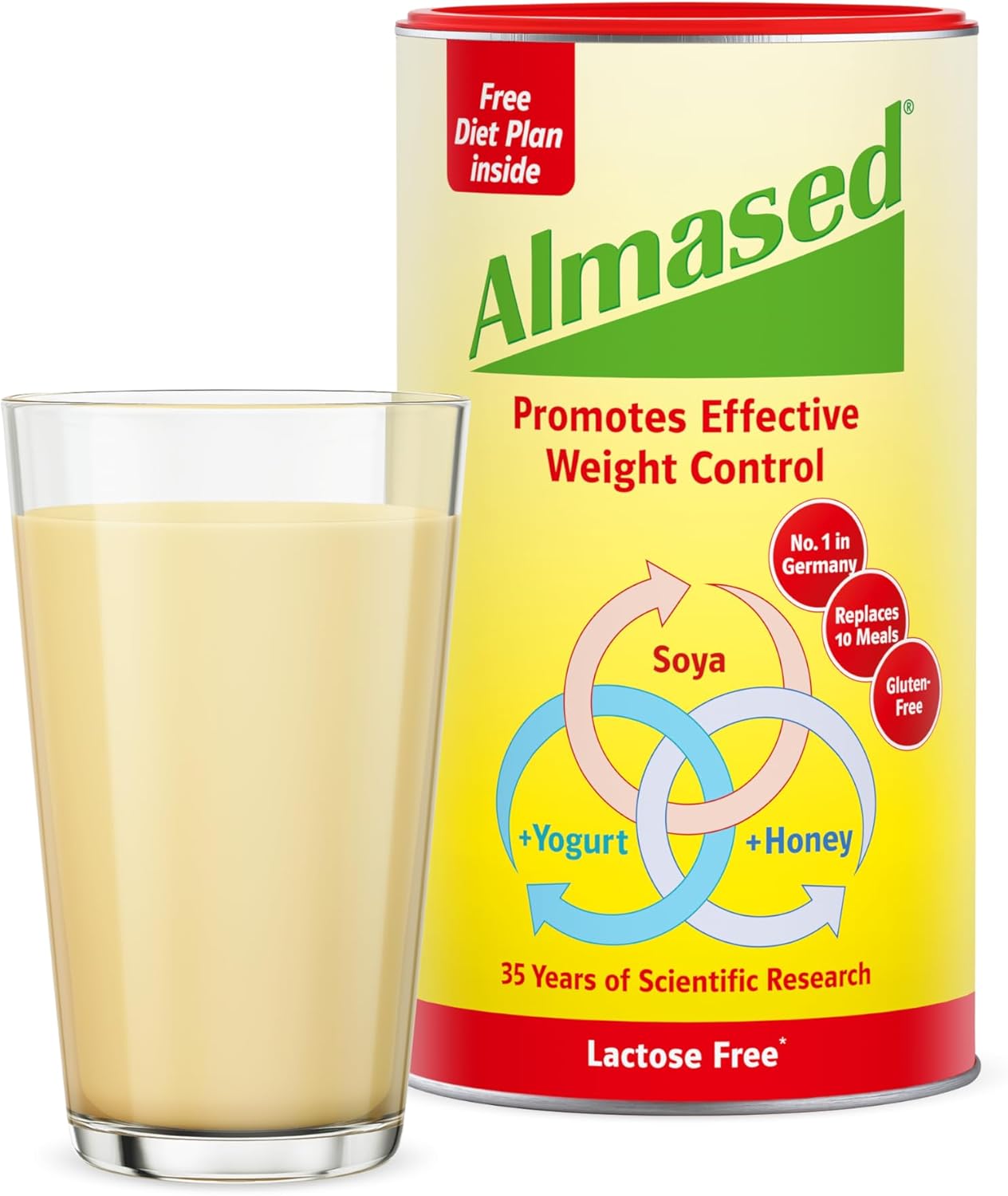 Almased Lactose-Free Meal Replacement Shake - Protein Powder for Weight Loss, 500 g : Amazon.co.uk: Health & Personal Care