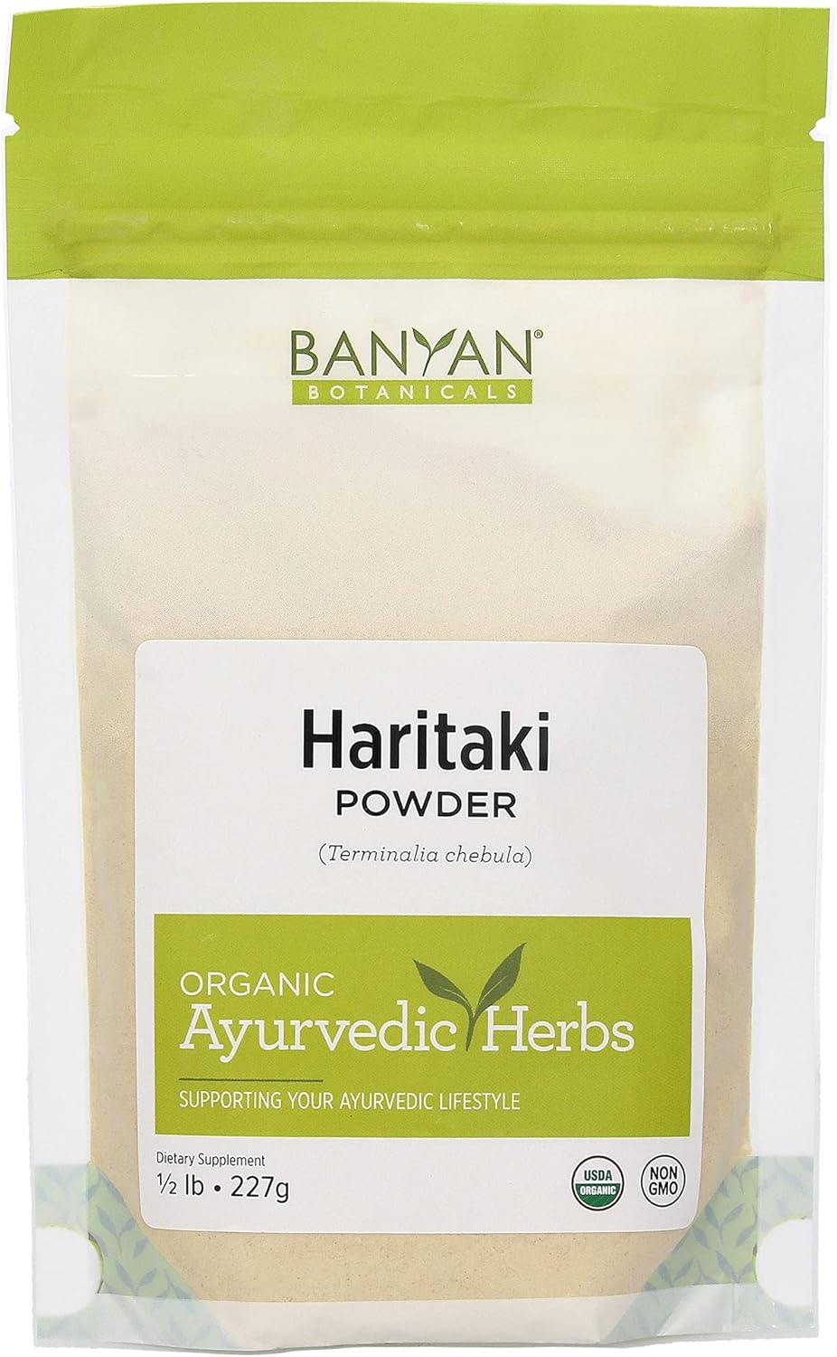 Banyan Botanicals Haritaki Powder - Certified Organic, 1/2  â€“ Terminalia chebula â€“ for Detoxification & Rejuvenation* â€“ Organic, Vegan, Non-GMO, Gluten Free, Certified Fair for Life Fair Trade