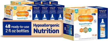 Enfamil Nutramigen Hypoallergenic Baby Formula With Iron, Lactose Free, Colic Relief From Cow'S Milk Allergy Starts In 24 Hours, Brain Building Dha, Probiotic Lgg For Immune Support, 2 Fl Oz, 48 Count
