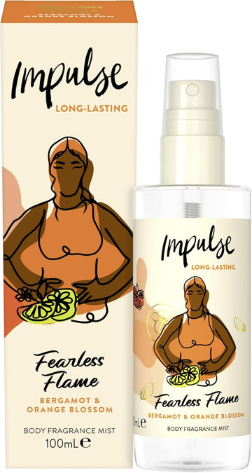Impulse Fearless Flame Body Mist 100Ml
