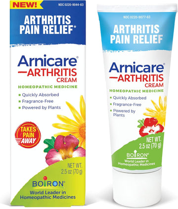 Boiron Arnicare Arthritis Cream With Devil’S Claw For Pain Relief Of Knees, Hands, Wrists, Elbows, Joints & Muscles – Quickly Absorbed & Fragrance-Free – 2.5 Oz