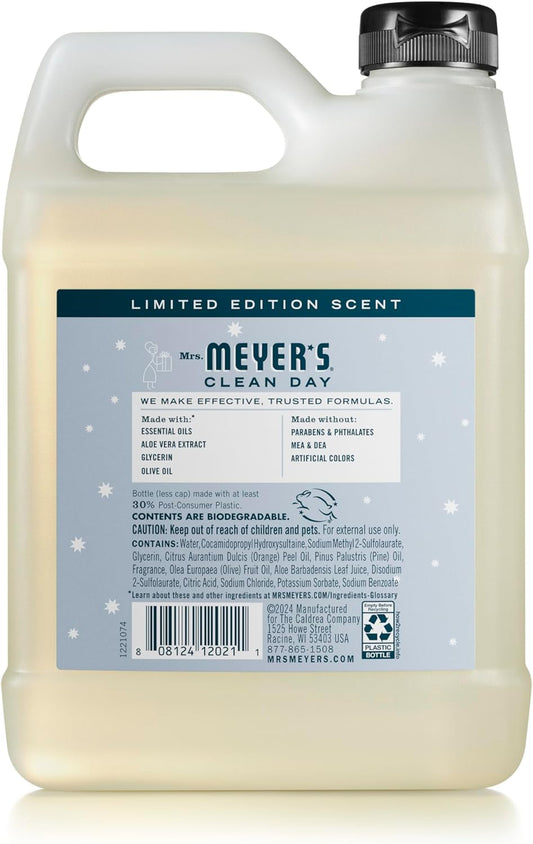 Mrs. Meyer'S Clean Day Liquid Hand Soap Refill, Snowdrop Scent, 33 Ounce Bottle
