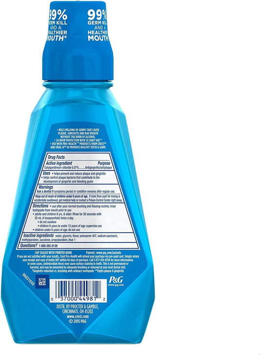 Crest Pro-Health Multiprotection Rinse Clean Mint-16.9 Oz