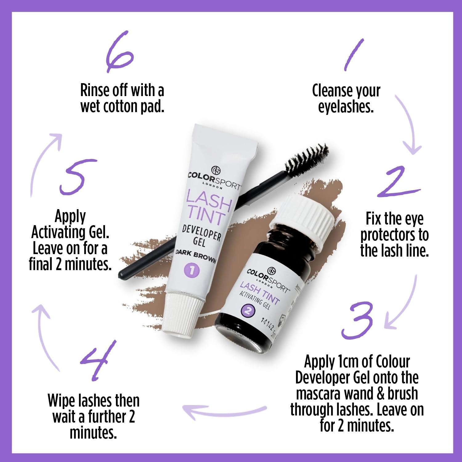 Colorsport 30 Day Mascara Lash Tint – Black Eyelash Tint Kit for Darker, Fuller Lashes | Waterproof, Smudge-Proof, Long-Lasting | Easy At-Home Lash Dye Kit | Up to 12 Applications : Amazon.co.uk: Beauty