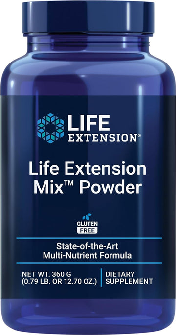 Life Extension Mix Powder - High-Potency Vitamin, Mineral, Fruit & Vegetable Supplement - Complete Daily Veggies Blend For Whole Body Health & Immunity Support - Gluten Free - 12.70 oz ( 30 Servings )