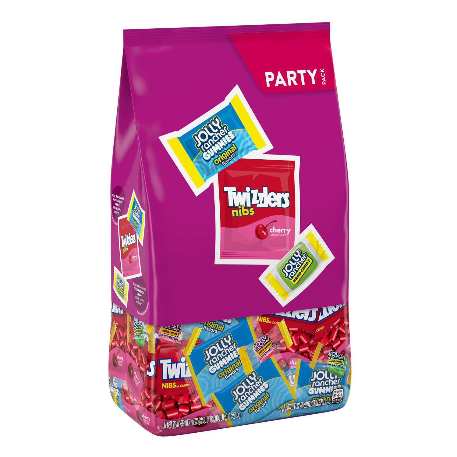 Jolly Rancher And Twizzlers Fruit Flavored Candy Party Pack, 43.03 Oz