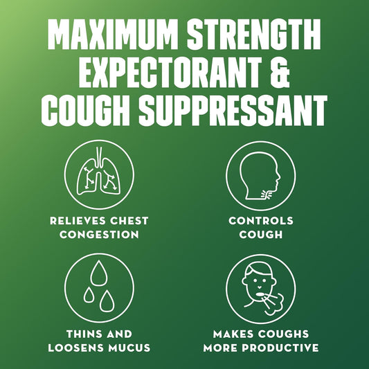Mucinex Dm 12Hr Maximum Strength Chest Congestion & Cough Medicine For Adults, Cold And Cough Medicine For Excess Mucus Relief, 1200 Mg Guaifenesin & 60 Mg Dextromethorphan Hbr, 48 Bi-Layer Tablets
