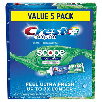 Crest Complete + Scope Outlast Ultra Toothpaste (6.3 Oz., 5 Pk.)