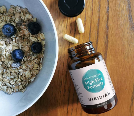 Viridian - High Five Multivitamin Formula - 90 Veg Caps | Support Energy & Vitality With 23 Essential Nutrients & Including Vitamin B5 | Formulated By Nutritionists | No Artificial Additives | Vegan