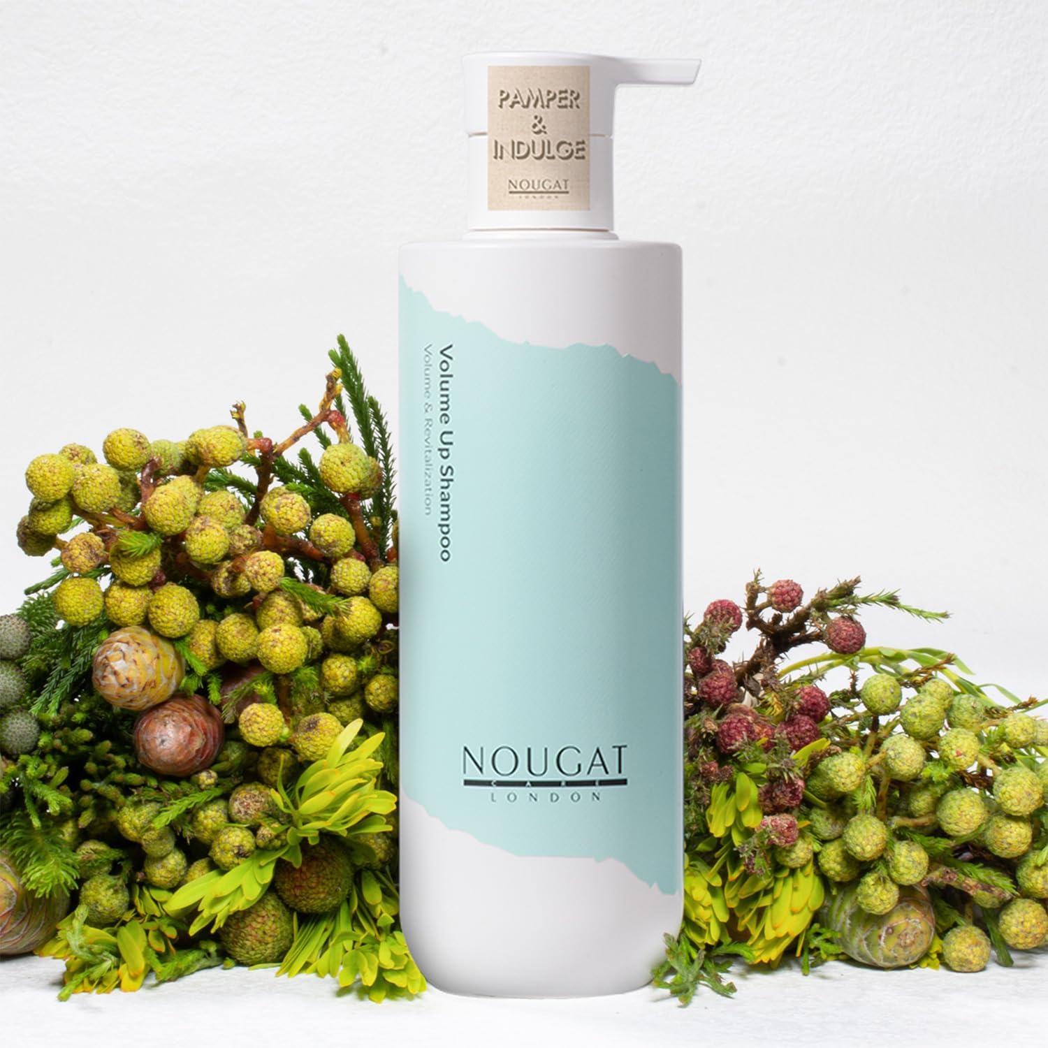 Nougat London Volume Up Shampoo, Cleanse & Detox, Weightless & Volumizing, Flights Dandruff, Sls & Paraben Free, For Oily, Thin & Fine Hair,Prevents Hair Loss,Growth Stimulating,Plant-Based Formula