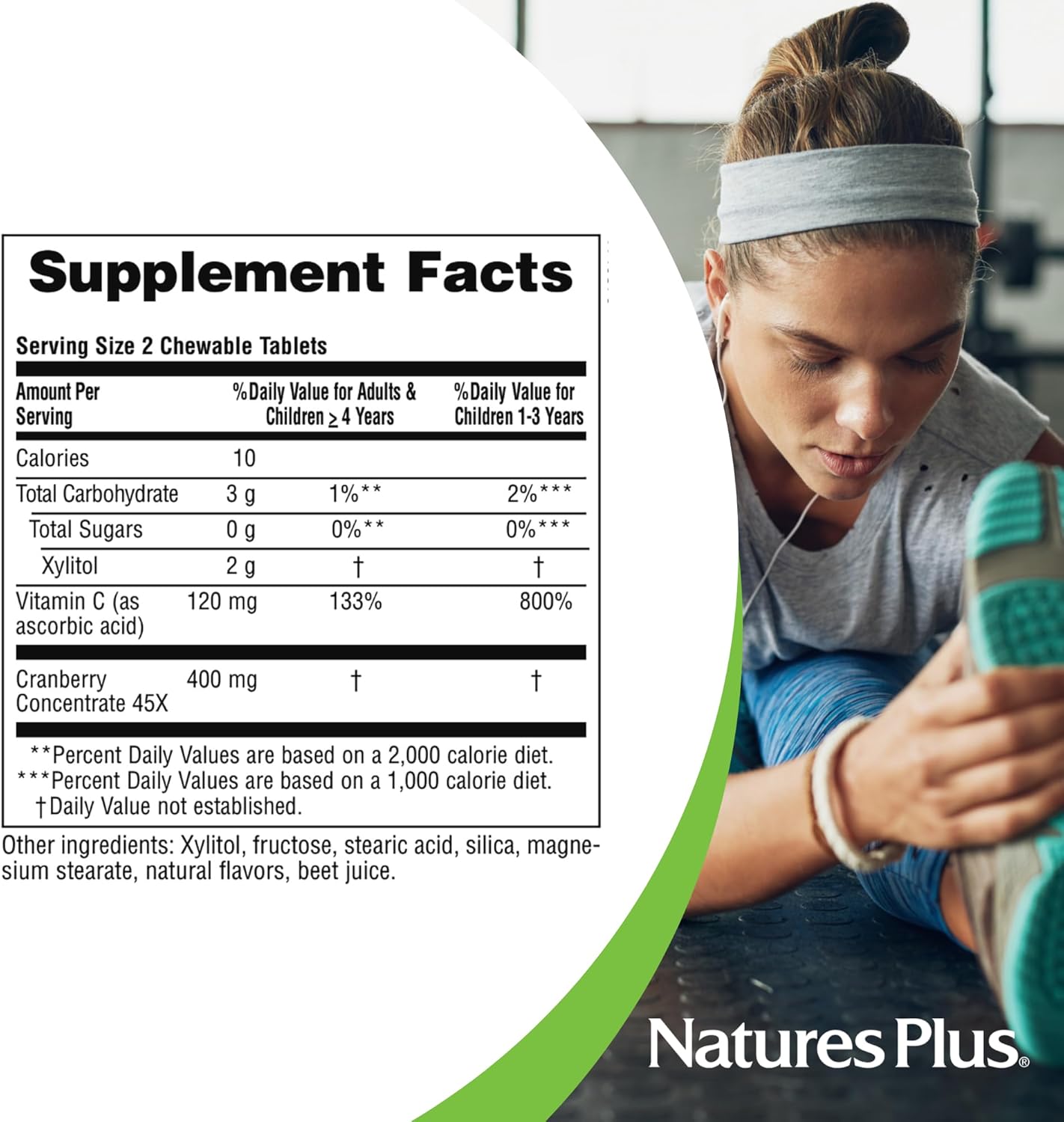 Natures Plus Ultra Chewable Cranberry - 180 Love-Berries, Pack Of 2 - Supports A Healthy Urinary Tract & Overall Well-Being - Non-Gmo, Vegetarian, Gluten Free - 180 Total Servings