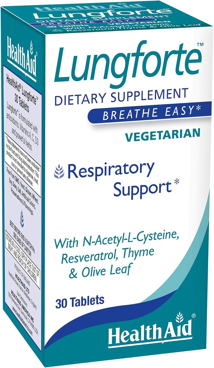 HealthAid LungForte - 30 Tablets : Amazon.co.uk: Health & Personal Care