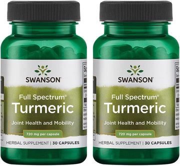 Swanson Turmeric 720 Milligrams 30 Capsules (2 Pack)