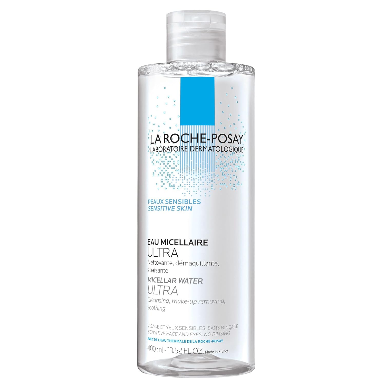 La Roche-Posay Micellar Cleansing Water For Sensitive Skin, Micellar Water Makeup Remover, Cleanses And Hydrates Skin, Gentle Face Toner, Oil Free