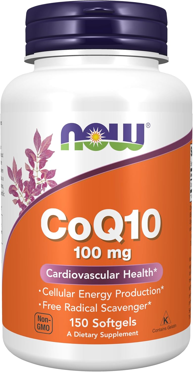 Now Foods Coq10 100Mg, 150 Softgels (Pack Of 2)
