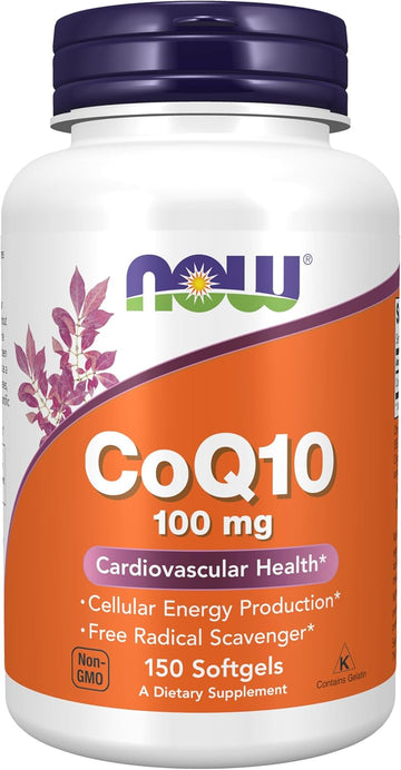 Now Foods Coq10 100Mg, 150 Softgels (Pack Of 2)