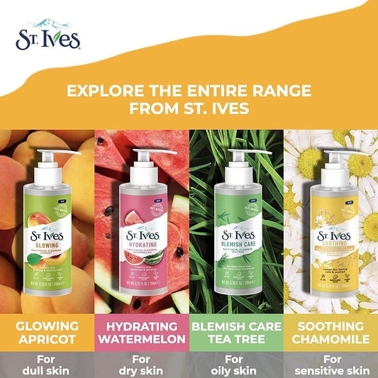 St. Ives Ives 200Ml Daily Facial Cleanser Hydrating Watermelon (Pack Of 3) Red