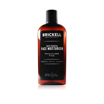 Brickell Men'S Daily Essential Face Moisturizer For Men, Natural And Organic Fast-Absorbing Face Lotion With Hyaluronic Acid, Green Tea, And Jojoba, 4 Ounce, Scented