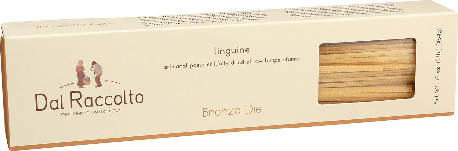 Dal Raccolto Bronze Die Pasta - Linguine, 1 lb Box : Organic Italian Pasta : Grocery & Gourmet Food