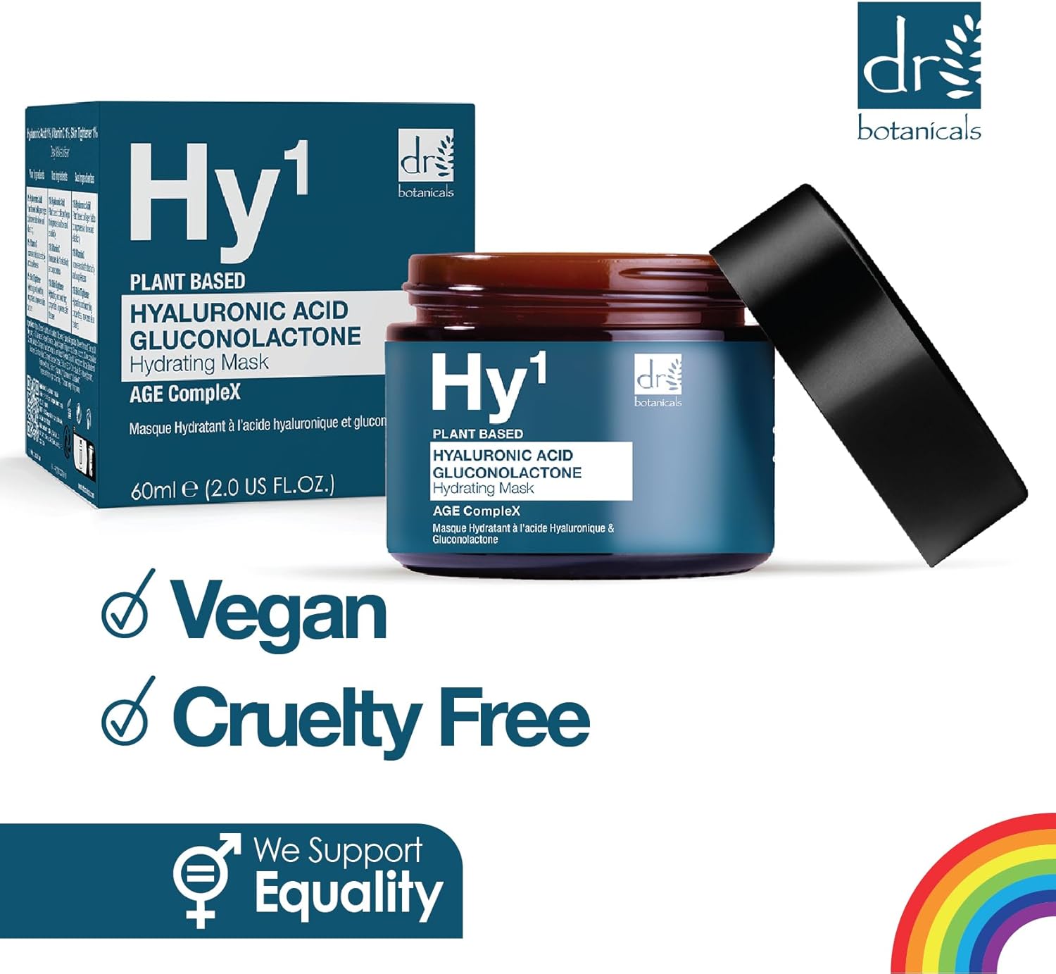 Dr BOTANICALS Hyaluronic Acid & Gluconolactone Hydrating Anti-Aging Facial Mask | Reduce Wrinkles, Renew, Gentle Exfoliate and Revitalize Skin with Nourishing Hyaluronic Acid Mask : Amazon.co.uk: Beauty