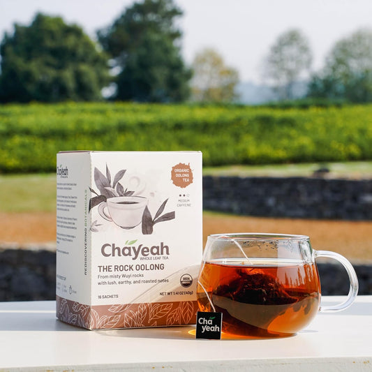 Chayeah, The Rock Oolong, Authentic Wuyi Rock Oolong Tea, Whole Leaf Tea Bag, Usda Organic, Caffeinated (16 Pyramid Tea Sachets)